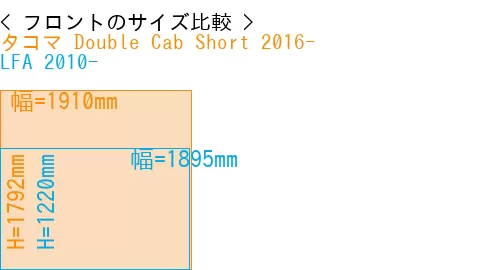 #タコマ Double Cab Short 2016- + LFA 2010-